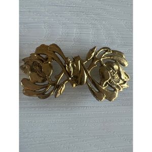 Vintage Gold Tone Belt Buckle